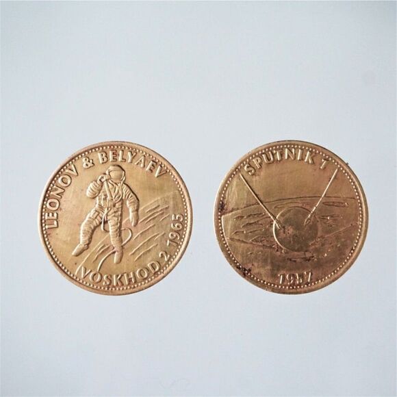 5 Vintage Shell Aviation Commemorative Tokens Flight Space Flying Aeronautical - Picture 4 of 5